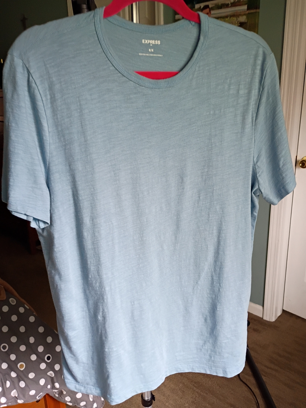 Express Men’s Light Blue Crew Neck T-Shirt